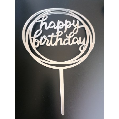 C/TOPPER HBD BIG SILVER ROUNDS C/TOPPER HBD BIG SILVER ROUNDS