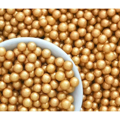 SPRINKLES SUGAR PEARLS GOLD 6MM 50ML SPRINKLES SUGAR PEARLS GOLD 6MM 50ML