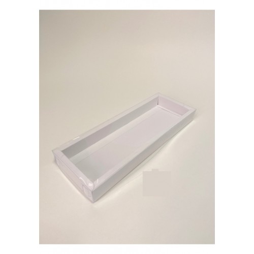 BOX RECT CHOC WHITE 110x305x30MM BOX RECT CHOC WHITE 110x305x30MM