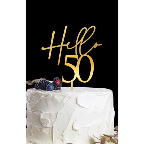 C/TOPPER HELLO 50 GOLD C/TOPPER HELLO 50 GOLD