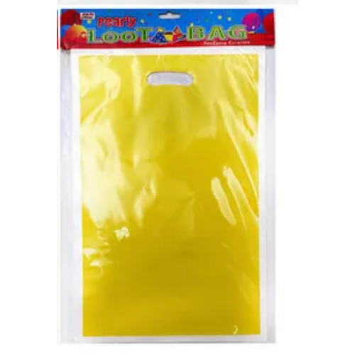 PARTY LOOT BAG MUSTARD 10'S PARTY LOOT BAG MUSTARD 10'S