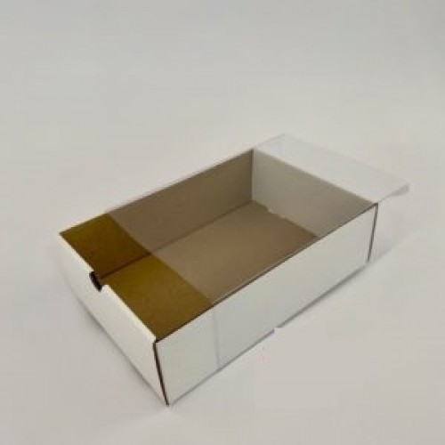 BOX GIFT WHITE SLIDING PVC 25*17.5*7.5CM BOX GIFT WHITE SLIDING PVC 25*17.5*7.5CM