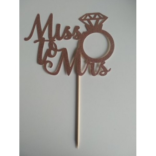 C/TOPPER MISS TO MRS ROSE GOLD C/TOPPER MISS TO MRS ROSE GOLD