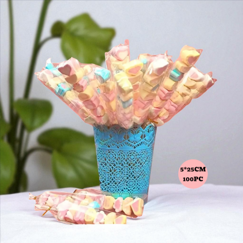 C/THRU PLASTIC 5*25CM 100PC C/THRU PLASTIC 5*25CM 100PC