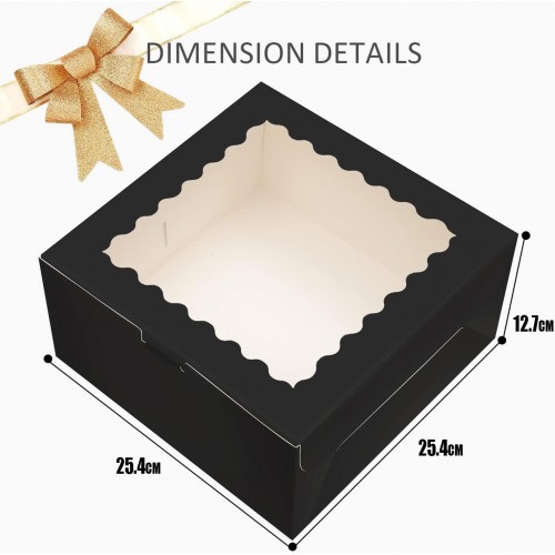 BOX WITH WINDOW BLACK 25*25*13.5 BOX WITH WINDOW BLACK 25*25*13.5
