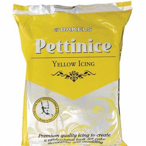 BAKELS PETTINICE YELLOW ICING 1KG BAKELS PETTINICE YELLOW ICING 1KG