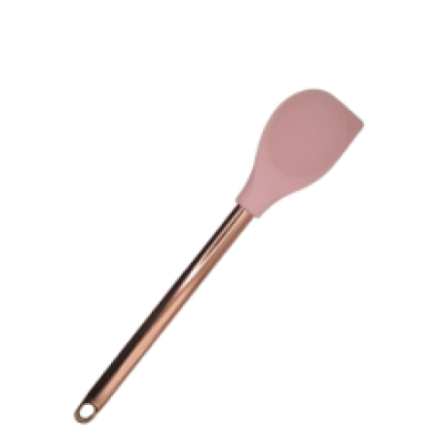 SILICONE MIXING SPOON PINK&ROSE GOLD SILICONE MIXING SPOON PINK&ROSE GOLD