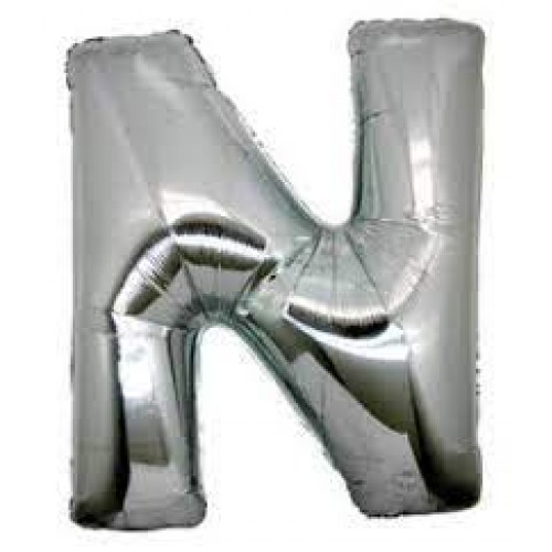 BALLOON ALPHABET N SILVER 16' BALLOON ALPHABET N SILVER 16'