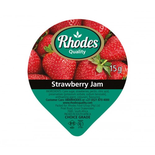 JAM STRAWBERRY RHODES 200*15G JAM STRAWBERRY RHODES 200*15G