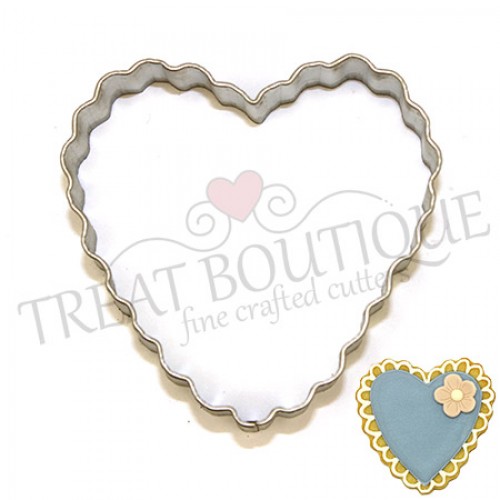COOKIE CUTTER SCALLOPED HEART 8*8CM COOKIE CUTTER SCALLOPED HEART 8*8CM