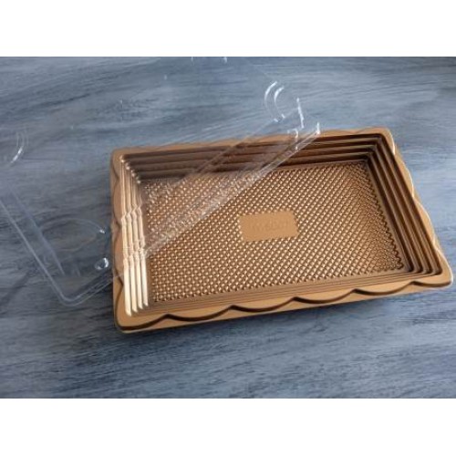 SUSHI TRAY GOLD (17*13*4.5CM) SUSHI TRAY GOLD (17*13*4.5CM)